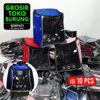 SEMPATI GROSIR Tas Ransel Hewan Transparan Isi 10 Pcs Travel Bawa Kucing Anjing Reptil Burung Sugarg
