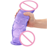Soft Super Big Huge Realistic Dildo Vagina Stimulator Oversized Dildo Suction Cup Lesbian Sex Toys for Women 9.8inch