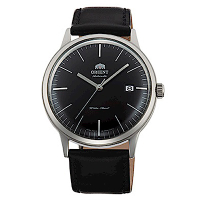 ORIENT  DATEⅡ 醇黑簡潔手動上鍊機械腕錶(FAC0000DB0)-黑x40mm