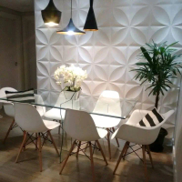 wall panel 3D 50x50 motip daun