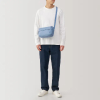 【MUJI 無印良品】撥水加工附背面口袋肩背包(共5色)