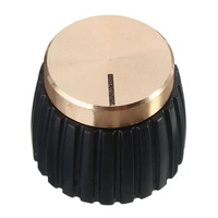 30Pcs Guitar AMP Amplifier Knobs Push-On Black+Gold Cap For Marshall Amplifier