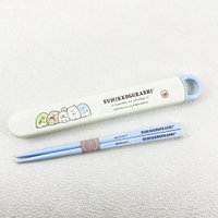 日本製 角落生物 筷子滑蓋收納盒組｜小鶴日貨