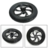 1pc Wheel 12 1/2x2 1/4 57-203 Solid Tyre With Wheel Hub Assembly Whole Wheel For Ebike 290x52mm 1620g Bicycle Accessories