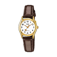 CASIO 經典復古氣質童真皮帶指針腕錶-愛心指針(LTP-1094Q-7B5)/25mm