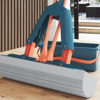 Alat Pel Set Peras Tarik Praktis - Karet Pembersih dan Pengering Lantai Busa Serbaguna