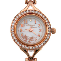 大賀屋 日貨 手錶 米奇 米尼 日本機芯 玫瑰金 水鑽 兒童手錶 錶 女錶 童錶 成人 迪士尼 正版 J00017654