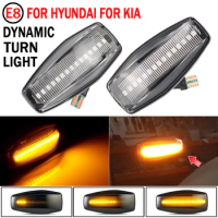 For Hyundai Elantra Getz Sonata XG Terracan Tucson Side Marker Mirror Flashing Light LED Dynamic Turn Signal Blinker