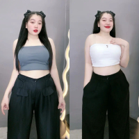 Áo Ống Croptop Bigsize Nữ Dáng Ôm,Áo Big Size Chất Thun Borip Co Giãn A50