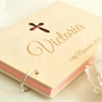 Customize Any Text Cross Wood Baby Shower Guest Book Photo Guest Book Baby Album Sign In Book Birthday Guestbook Photo Albums