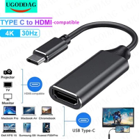 USB C to HDMI-compatible Adapter Converter Type C to HDMI-compatible Cable Adaptor HDTV Converter 4K USB 3.1 HDTV for MacBook