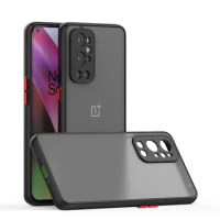 Camera Lens Protection Phone Case For OnePlus 9 Pro PC Matte Translucent Back Cover For OnePlus 9R 8T Soft TPU Bumper Case