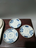 日本回流瓷器古董清代老青花瓷器盤，都有磕沖。實物如圖，保真包
