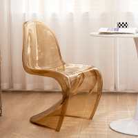 簡約現代餐椅創意設計師亞克力塑料椅子網紅透明椅化妝凳子