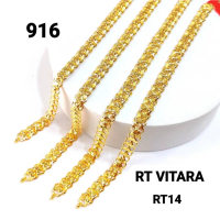 COD Wing Sing Rantai Tangan Vitara Emas 916/916 Gold Vitara Bracelet