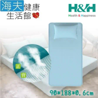 【海夫健康生活館】南良H&amp;H 抗菌 釋壓 床包式 涼感墊 單人(90x188x0.6cm)