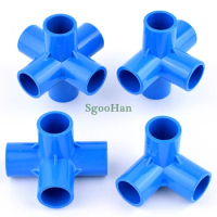 1PC Big Size 50mm PVC Pipe 3/4/5/6 Way Connector Aquarium Fish Tank Tube Joints Irrigation System Plastic Frame Fittings