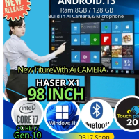 Interactive Flat Panel Haser X1 Digital SmartBoard 98 INCH Dual OS New Android14Windows Haser X1 In