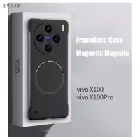 For Magsafe Magnetic Frameless Hard Phone Case For Vivo X100 Pro X 100 Shockproof Cover For Vivo X90S X90 X80 X70 X60 Pro Plus
