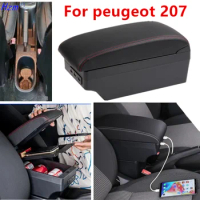 For peugeot 207 Armrest box For peugeot 207 Car armrest box Central Storage box Interior Dedicated R