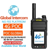 rugged 4g two-way radio ptt walkie-talkie sim card poc radio poc walkie talkie long range 5000km pair