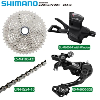 Shimano Deore 10V Speed Derailleurs Groupset M6000 Suit SL-M6000 Shifter Lever RD-M6000SGS HG54 Chain 42T Original Bicycle Parts