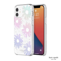 強強滾-Kate Spade iPhone12/12Pro 6.1吋彩虹雛菊+白色鑲