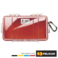 美國 PELICAN 1060 Micro Case 微型防水氣密箱-透明(紅)