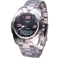 TISSOT 天梭 官方授權T-Touch Expert專業級觸控感應腕錶 T0134201105700 黑