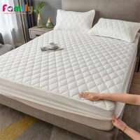 New Waterproof Mattress Cover Topper Washable Bed Cover Thickened Mattress Protector Cover Queen Size Bed Sheet Anti-mites Pad