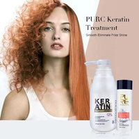 PURC 12% Brazilian Keratin Hair Treatment Straightening Smoothing Purifying Shampoo Set Hair Care Products for Women