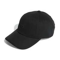【ADIDAS】愛迪達 PE DAD CAP 休閒 運動 遮陽 三葉草 刺繡 黑 帽子 -IC3031