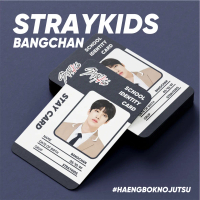 PHOTOCARD STRAY KIDS SCHOOL ID 1SISI (HARGA 1 PCS + LAMINASI 2 SISI) HANBOK JPOP KPOP CARDS IDOL BIA