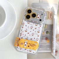 กระต่ายแม่เหล็กยืนกรณีโทรศัพท์สำหรับ IPhone17pro IPhone16 Pro Ip15/14/13 IPhone14 PRO MAX โทรศัพท์ปก