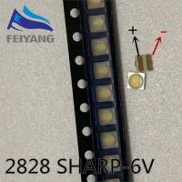 FOR repair Sharp LED LCD TV backlight Article lamp SMD LEDs 6V 2828 Cold white light emitting diode 2000PCS SHARP