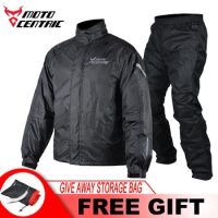 Motorcycle Raincoat Suits Breathable Men's Motorcycle Raincoat Biker Rain Coat Moto Unisex Waterproof Biker Separate Coat Pants