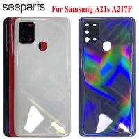 For Samsung Galaxy A21s Back Battery Cover Door Rear Housing Replacement Parts For Samsung A21s A217 A217F/DS Battery Cover