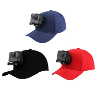Sport Action Camera Adjustable Canvas Sun Hat Cap for Gopro Hero 12 11 10 9 8 SJCAM SJ7000 SJ6000 M20 Eken H9R Pro Yi 4K SOOCOO