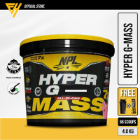 NPL Hyper G-ain Mass 8.8lbs/2.2lbs (4kg/1kg) - High  Mass Protein Fitness Supplement