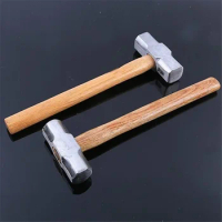 4P 6P 8P Wooden Handle Sledge Hammer Forged Steel Octagon Nail Hammer Heavy Duty Square Head Big Masonry Wood Mallet