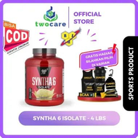 BSN Syntha-6 Isolate Protein 4 Lbs 4Lb Whey Protein Isolate Strawberry | Sachet BCAA