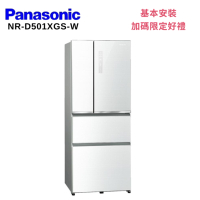 Panasonic 國際牌 NR-D501XGS-W 500L 四門玻璃雙科技聯網冰箱 翡翠白