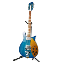 Ricken 660-12-string electric guitar With Fingerboard has varnish.Blue Color High Quality Guitar