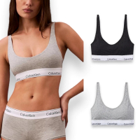 Calvin Klein CK 女生 莫代爾冰絲涼感 圓領運動內衣 襯墊款 女款背心(QF7586)