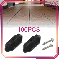 100pcs/Set Klip Wpc Decking Lantai Outdoor Plastic Clip Decking Klip Decking Aksesoris Pengait Wpc D