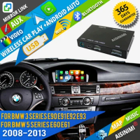 Aisinimi Wireless Apple Carplay For BMW 3 Series E90 E91 E92 E93 Original CIC System Android Auto Module Air play Mirror Link