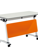 簡單時尚金屬會議折疊培訓桌組合長條會議桌培訓桌學生課桌可移動
