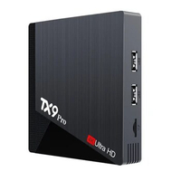 TX9 Pro TV Box 4K HD Dual Brand 2.4G 5.8G Wifi Media Player Aiiwinner H313 Smart TV Box EU Plug