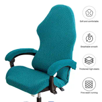 Easy to Install Gaming Chair Protector Elastic Gaming Chair Cover with Zipper Closure Thickened Protection for Computer Office