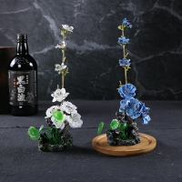 酒店擺盤裝飾花圍邊花草刺身菜品冷菜盤飾創意點綴日式仿真花假花